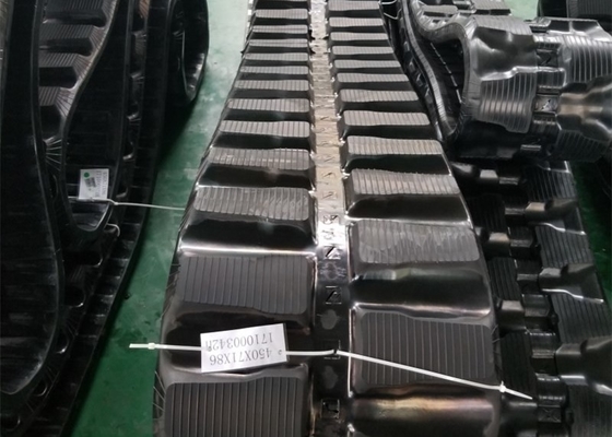 EXKAVATOR ยาง TrackS 450 X 71 X 86 ลิงค์สําหรับ KUBOTA / HANIX / HYUNDAI