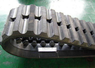 Black Color 74 Link Dumper ยางแทรคสำหรับ Yanmar C50R / Takeuchi TCR50