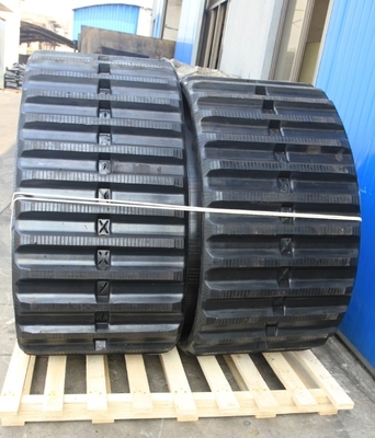 700x100x80 เส้นทางยางดัมเปอร์ที่กําหนดเองสําหรับเครื่องจักรก่อสร้าง Morooka