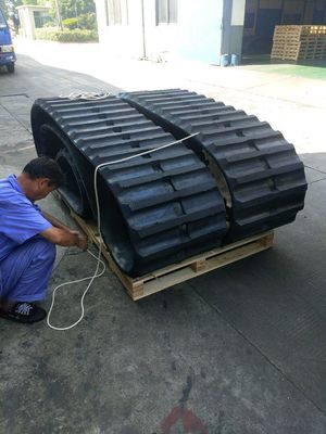 600 * 125 * 62 OEM Cralwer Dumper RT800 Dumper สายยาง