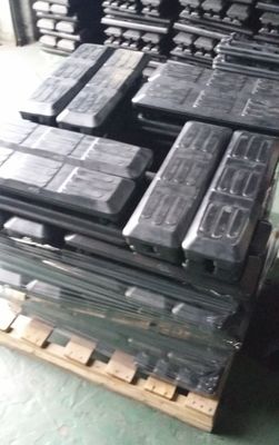 450MM โบลท์บนยาง Track Pad Road Liner Track Pads รองเท้าสําหรับเครื่องขุด