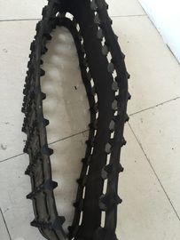 แทร็คยางหุ่นยนต์สีดำ 254 × 65 × 30 / ชิ้นส่วนสโนว์โมบิลติดตามทนการสึกหรอ